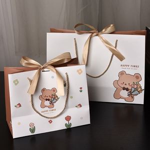 Bolsa de Embalaje Personalizada, Linda Bolsa de Papel de Regalo de Lujo con su Propio Logotipo, Bolsa de Compras de Papel Blanco para Ropa - Product Image 2