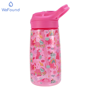 Borraccia per Studenti delle Elementari <span class=keywords><strong>con</strong></span> Disegni Cartoon, 500ml, Antigoccia, <span class=keywords><strong>con</strong></span> Cannuccia in Silicone e Targhetta Nome, Tazza Scolastica - Product Image 1