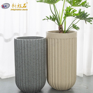 Nuevos Materiales de Construcción de Piedra, Macetas de Terrazo, Maceteros de Cemento GRC para Cafeterías y Restaurantes - Product Image 3