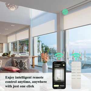 Persianas enrollables modernas personalizadas, persianas de ventana opacas de alta calidad para el hogar y la Oficina, patrón vertical eléctrico incorporado - Product Image 4