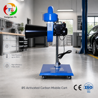 Purificador de Fumaça Móvel Aprovado pela CE com Filtro de Carvão Ativo e Poste Ajustável em Altura para Oficina e Fábrica