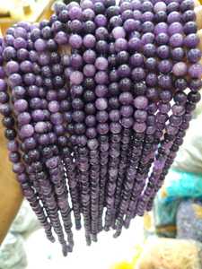 Perles rondes en améthyste violette naturelle de 8 mm, pierres précieuses polies en vrac pour la fabrication de bracelets, colliers et bijoux DIY - Product Image 6