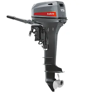 ยอดนิยม Yamaha 15HP 2 จังหวะเครื่องยนต์เพลายาวหรือสั้นมอเตอร์นอกเรือสําหรับขาย