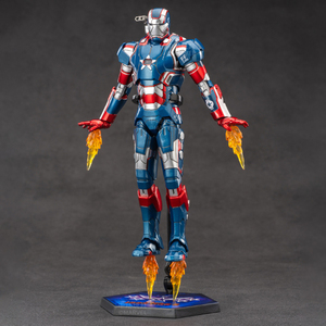 Zd Toys Iron Man Original Genuino <span class=keywords><strong>Marvel</strong></span> Edición 10.º Aniversario - War Machine Patriot 1.0 Figuras <span class=keywords><strong>de</strong></span> Acción 1/10 18cm 7in - Product Image 6