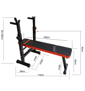 Banc de musculation pliable et durable pour intérieur, équipement de fitness multifonctionnel, planche de pompes et support de barre - Product Image 2
