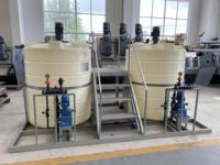 Système de dosage PAM semi-automatique fiable avec baril de préparation PE et pompe doseuse pour station d'épuration des eaux usées