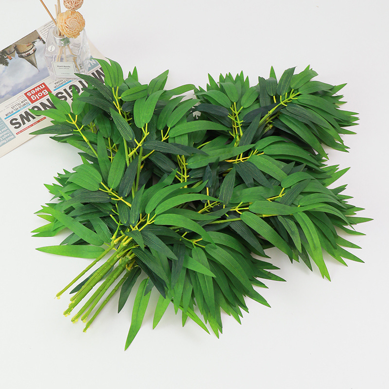 Feuilles de bambou ignifuges vertes 12 pièces
