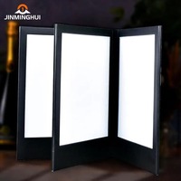 Menu LED Haut de Gamme pour Restaurant, Personnalisable, Fermeture Facile, Détection Automatique, Contenu Facilement Modifiable, Recto Simple ou Recto-Verso