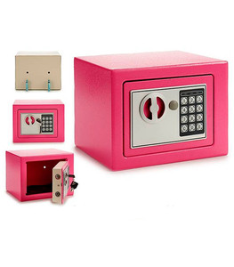 Coffre-fort mural en fer noir <span class=keywords><strong>Gdlt</strong></span> 17E avec clavier et serrure à clé, antivol, pour dépôts et usage domestique dans le salon - Product Image 5
