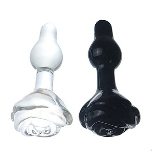 Juguetes Sexuales Anales de Vidrio Rosa, Set de Juguetes Sexuales que Incluye Masajeador Anal y Tapón Anal, Envío Directo - Product Image 1