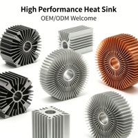 Disipador de Calor de Aluminio Extruido en Forma de Girasol Personalizado para Iluminación LED de Alta Potencia