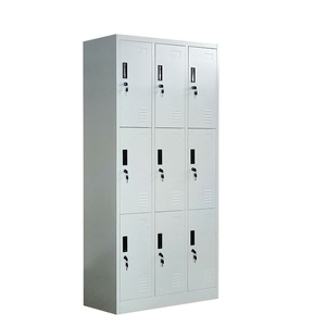 <span class=keywords><strong>Casier</strong></span> en acier sécurisé et verrouillable à 9 compartiments pour les ouvriers - Product Image 1