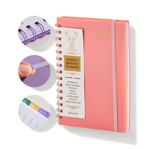 Customized Journals and Planners 2026 <b>A5</b> Weekly Monthly Goal <b>Diary</b> Journal Planner Agenda Notebook with Gold Corners - Product Image 4
