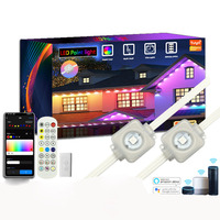 Nouvelle guirlande lumineuse LED multicolore étanche pour intérieur et extérieur, décoration de festival, fête, RGB 5V 12V 24V, lumière à pixels