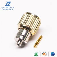 RP SMA mâle laiton plaqué or caoutchouc canard spécial moulé par injection DC-6GHz 50 Max1.3 VSWR connecteur d'antenne