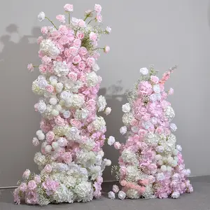 Xa Romantische Roos Pomander Roze Bloemen Billy Balls Kussen Bloem Foam Bal Voor Bruiloft Centerpieces Decoraties