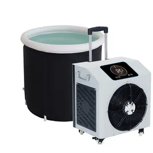 Enfriador de agua de recuperación de baño de hielo de recuperación deportiva, máquina enfriadora de inmersión en frío, Enfriador de baño de hielo de ozono para cualquier piscina