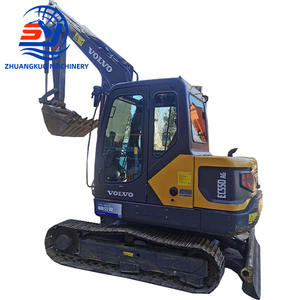 Vente flash : Excavatrice sur chenilles hydraulique Volvo EC55D d'occasion, 5,5 tonnes, mini-excavatrice Volvo EC55, pas cher à vendre - Product Image 1