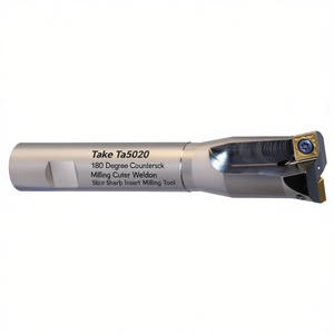 Ttake Ta5020 180 Degree Countersink Milling Cutter Weldon Shank Insert Milling <b>Tool</b> - Product Image 2