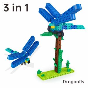 Juego de bloques de construcción de la serie de insectos personalizados PUNGROW, abeja, Libélula, escorpión, bloques de plástico, montaje Natural, regalo educativo para niños - Product Image 4
