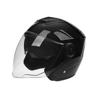 Casque de moto demi-visage à double visière