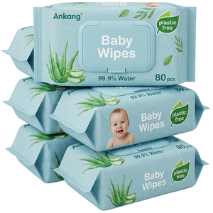 Toallitas Húmedas Desechables para Bebés OEM, Proveedor Chino, con Vitamina E y Extracto de Manzanilla, Fabricante de Toallitas Húmedas para Bebés - Product Image 1
