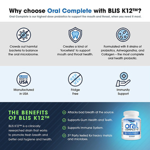 Probiotici Orali in Compresse CFU per l'Alito Cattivo, Equilibrio del Microbioma Orale, Promuove la Salute Orale - Product Image 4