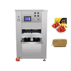 YF Industrial Pork Beef Mutton Chicken Bacon Roast Duck Gas Flushing Skin Tray Chamber Vacuum Packing Machine