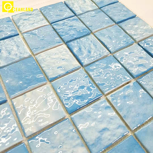 Mosaico <span class=keywords><strong>de</strong></span> cerámica <span class=keywords><strong>de</strong></span> grosor azul para piscina - Product Image 2