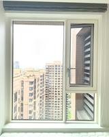 Ventana Abatible de PVC, Vista Amplia sin Obstáculos, Apta para Balcón