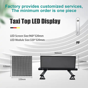 Pantalla Led para ventana de coche 3G 4G Control inalámbrico P2.5 Pantalla Led superior de Taxi/Señal superior de coche/Publicidad Led Techo de coche de doble cara - Product Image 2