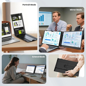 Monitor de Pantalla Dual S8 para Contadores y Abogados, Extensor de Pantalla Portátil de 14 Pulgadas FHD IPS para Laptop, Visualización Multi-Ventana - Product Image 5