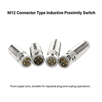 Sensor de Proximidad Inductivo Doingwin M12 con Conector de 3/4 Pines, Interruptor de Detección de Metales