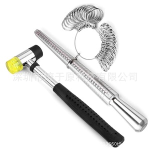 Stainless Steel <b>Ring</b> Sizer Measuring Tool For <b>Ring</b> Making Jewelry Repair And <b>Adjustment</b> With Size Markings And Coiled <b>Rings</b> - Product Image 3