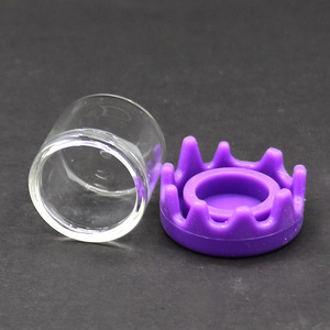 Oferta Especial: Envase de Vidrio Transparente de Boca Ancha de 6 ml, Sin Cuello, para Concentrados, con Tapa de Silicona - Product Image 2