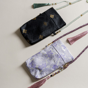 Bolso para Teléfono de Brocado Estilo Chino, con Borlas Tradicionales, Bandolera Pequeña, Monedero, Estilo Hanfu, Primavera 2026 - Product Image 2