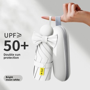 Paraguas Plegable Manual de Cinco Pliegues para Mujer, Diseño Moderno, Protección Solar y Contra la Lluvia, Regalos Empresariales al por Mayor - Product Image 6