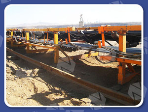 Lona de goma, grava redonda, máquina móvil, entrada de piedra, cinta transportadora de transporte con tolva - Product Image 4