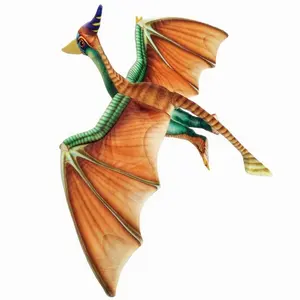 Son ürün peluş dinozor oyuncak gerçekçi dolması Pterosauria dinozor peluş oyuncak