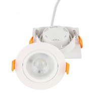Éclairage intérieur de haute qualité rond carré 5w en plastique encastré projecteur LED encastré pour bureau à domicile Led Spot Light