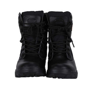 Double Safe Herren Black Rubber Outdoor Tactical <span class=keywords><strong>Boots</strong></span> Wasserdichte Wüsten schuhe mit anpassbarem Leder Logo OEM Support - Product Image 4