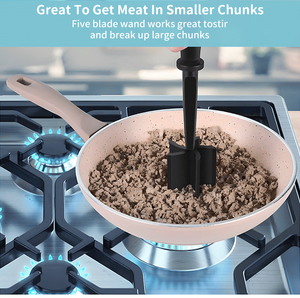 เครื่องมืออเนกประสงค์สำหรับผักและผลไม้ เครื่องทำสลัดมันฝรั่ง เครื่องสับมะเขือเทศ เครื่องผสมข้าว ที่บดและตักอาหาร ที่สับเนื้อ ที่บดเนื้อ - Product Image 5