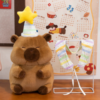 Kaiyu Grand Capybara en Peluche Super Doux 34cm de Haut avec Doublure en Maille pour Enfants Jouet Anti-Stress pour Fête