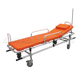 표면 분리형 방수 알루미늄 합금 구급차 들것 트롤리 접이식 병원 환자 이송 트롤리 - Product Image 1