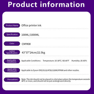 <span class=keywords><strong>Tinta</strong></span> Universal de Recarga Tipo Tinte para Impresoras HP T770, T790, T1120, T1200, T1300 y <span class=keywords><strong>Epson</strong></span>, 1000 ML - Product Image 6