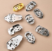 Loquets et quincaillerie pour boîtes à outils en fer, serrures chromées électrolytiques pour trousses médicales, trousses de maquillage, valises de transport aérien à quatre trous