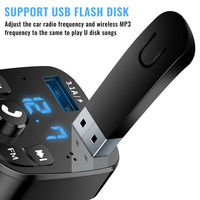 Podofo BT Handsfree Wireless FM Transmitter Pemutar MP3 Mobil Kit Pengisi Daya Mobil Pemantik Rokok Port USB Ganda Harga Pabrik Murah