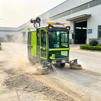 Balayeuse industrielle manuelle autotractée pour le nettoyage de sols secs et humides et la suppression de poussière sur routes