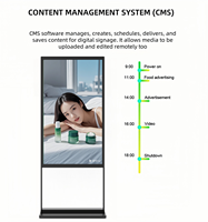 Kiosque numérique sur pied Android/Windows avec télécommande CMS gratuite, nouveau design 2025, 43'', 50'', 55'', 65'' - Fabrication chinoise
