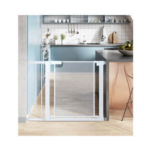 Barrière <span class=keywords><strong>de</strong></span> sécurité pour chien à fixation par pression pour la maison, sans outils, barrière pour bébé, sans perçage, barrière <span class=keywords><strong>de</strong></span> sécurité intérieure en métal économique, barrière <span class=keywords><strong>de</strong></span> sécurité pour bébé - Product Image 3